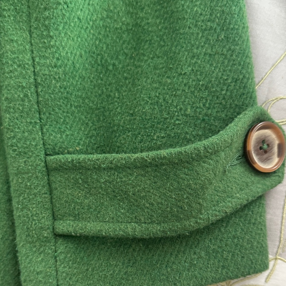 Cabi Clover Green Pea Coat- Size 4 - Picture 6 of 8